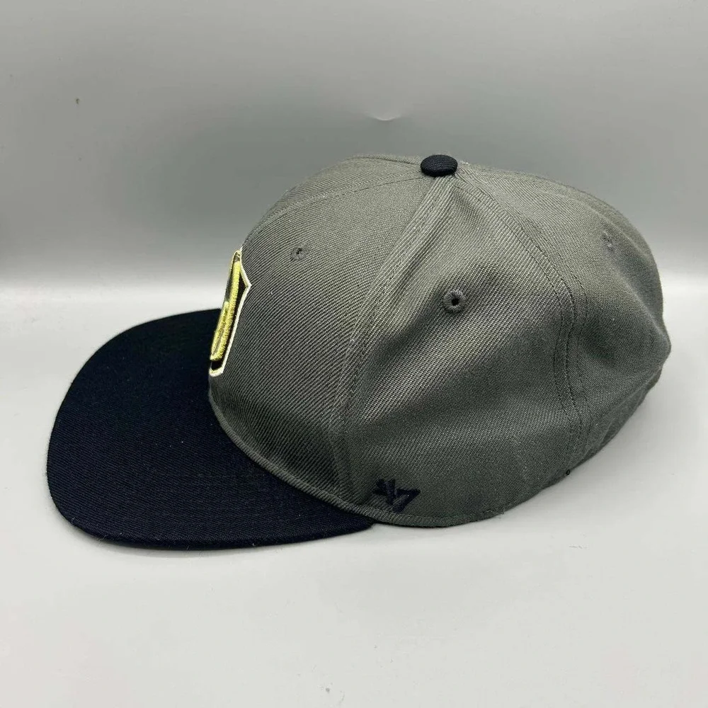 Vegas Golden Knights‎ NHL Hat Men 7 3/8 Gray Embroidered 47 Brand Fitted Cap